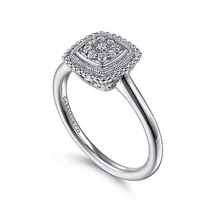 925 Sterling Silver Square Diamond Ring - Paul's Jewelry-Jewelry is  Personal.