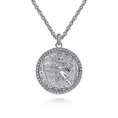 Buy the Silver Medium St Christopher Necklace from British Jewellery  Designer Daniella Draper – Daniella Draper UK