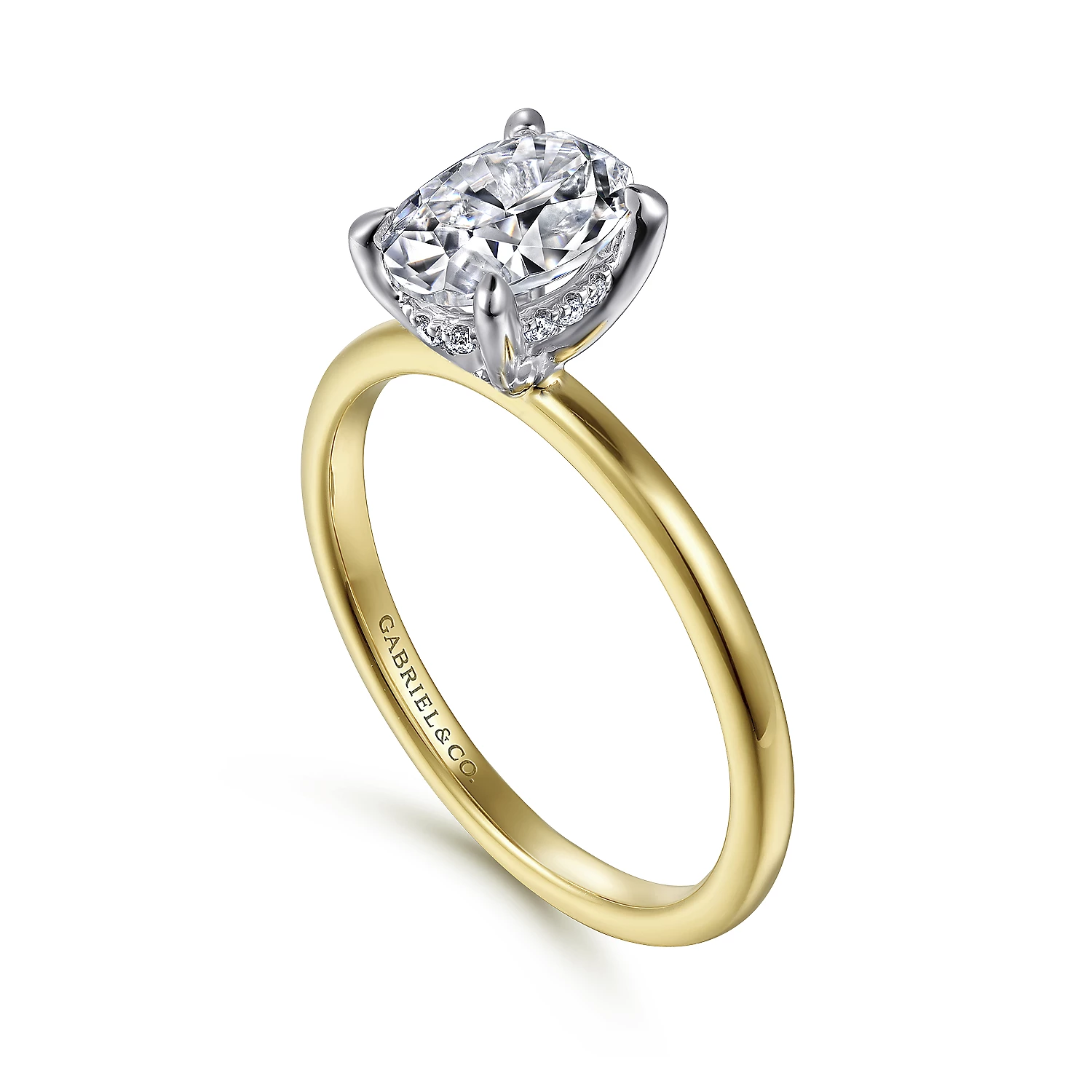 Kwiat | Oval Diamond Engagement Ring with Two Tapered Baguette Side Stones  in Platinum - Kwiat