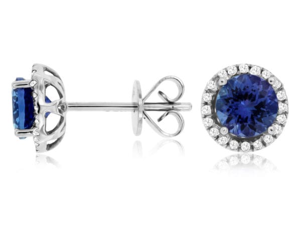 Tanzanite & Diamond Earrings