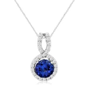 Tanzanite & Diamond Pendant